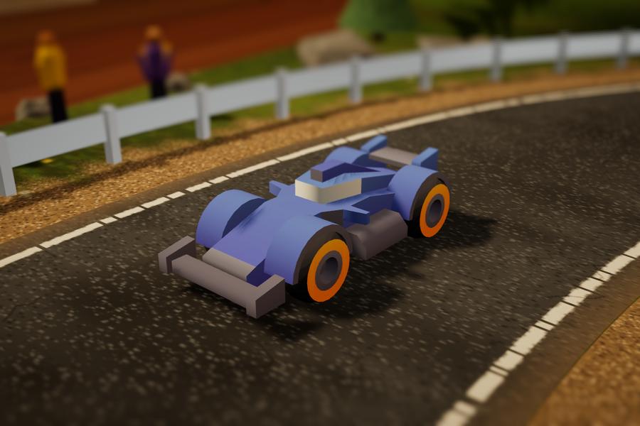 Hyperion, the futuristic racing car