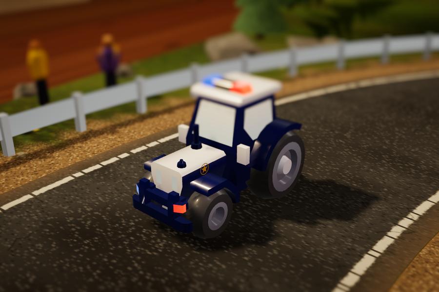 Farm Patrol, the police tractor