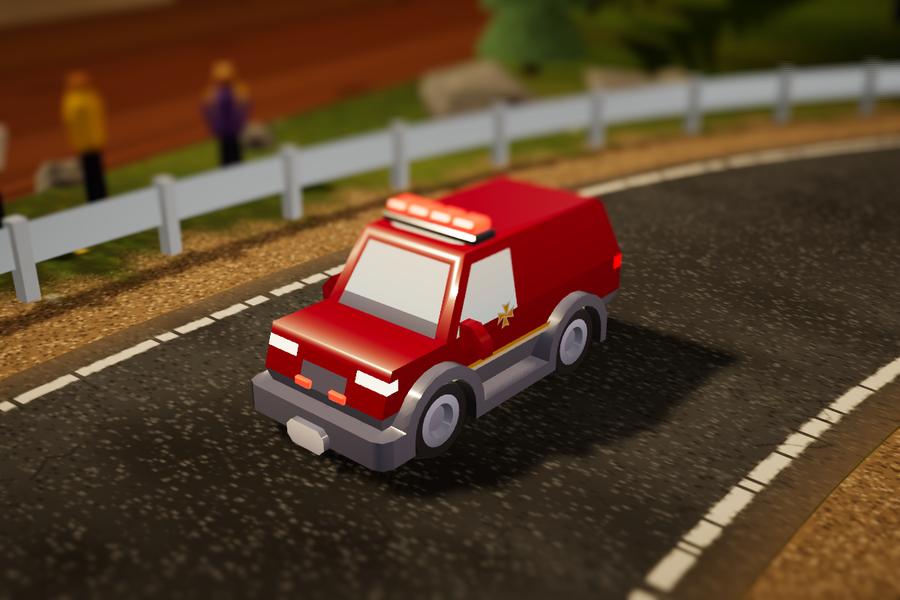 Fire Chief, the fire chief's red SUV