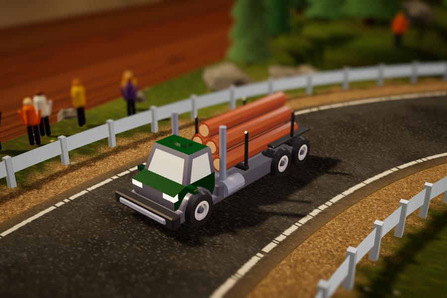 Timber, the logging truck
