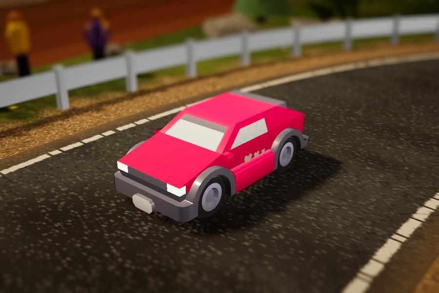 Bubblegum, the pink sports coupe